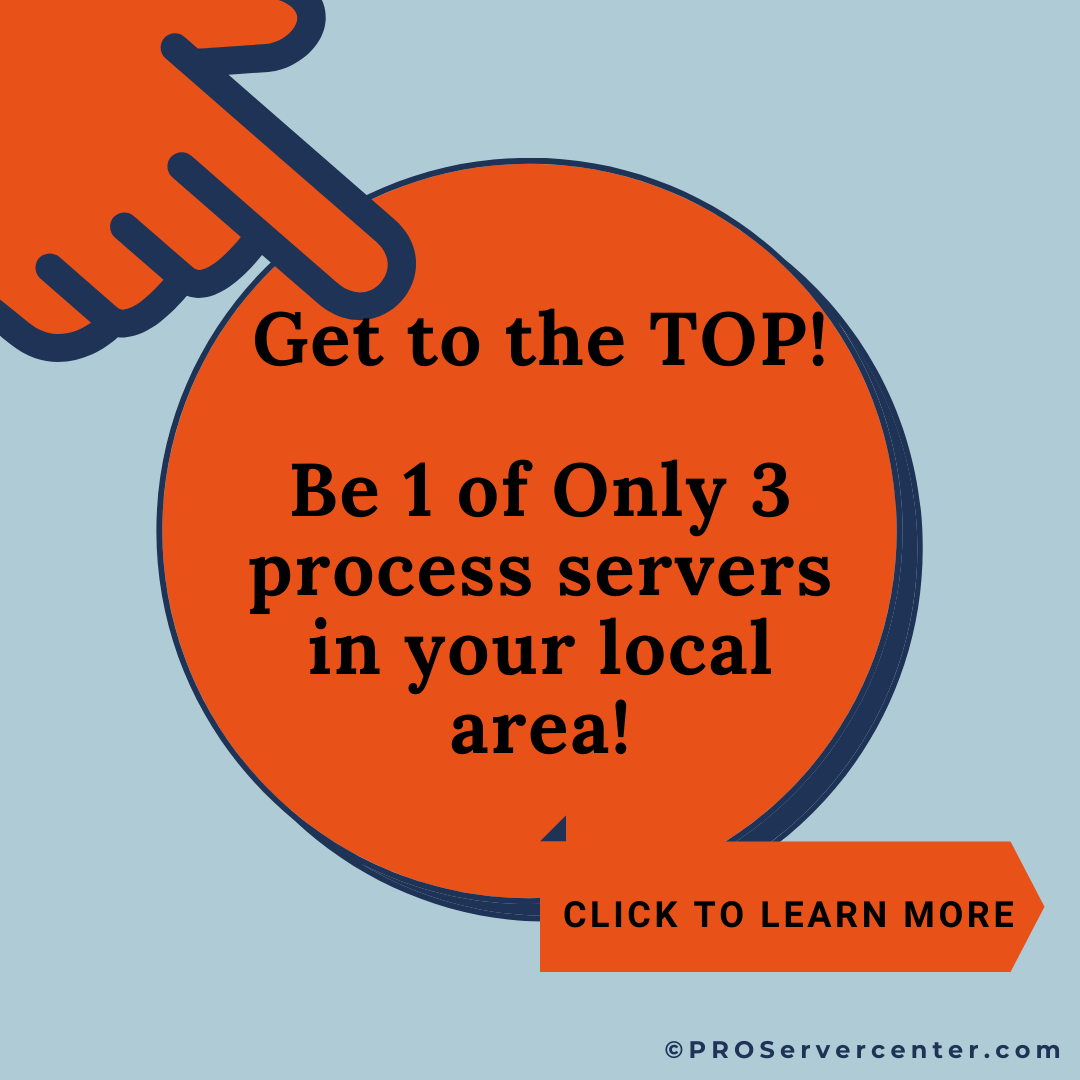 get to the top as a process server